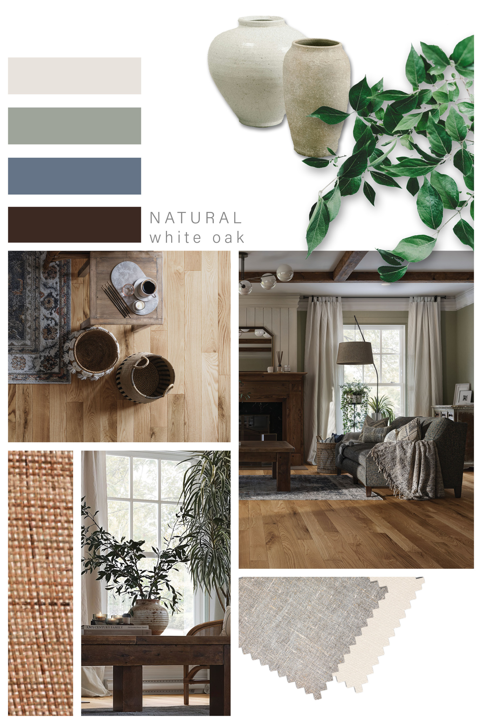 White oak, unstained - PG Flooring