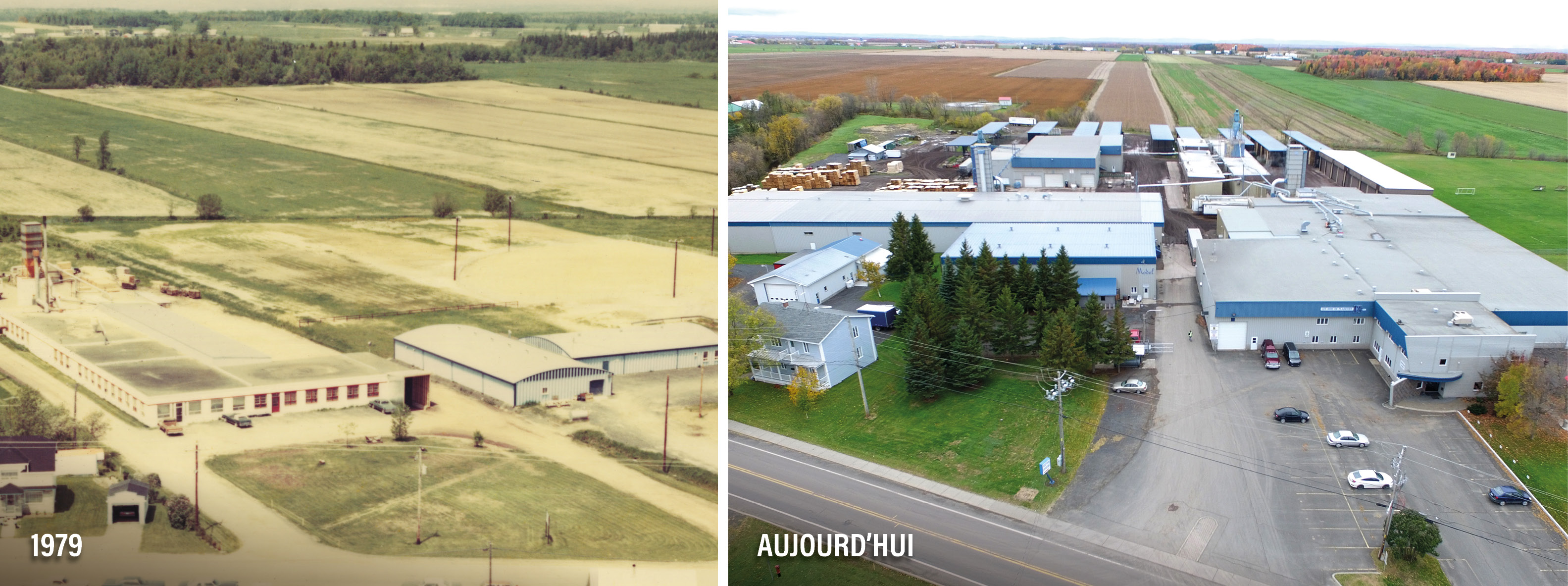Évolution des usines | Planchers PG